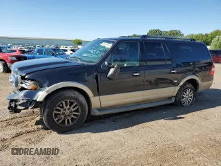 2010 Ford Expedition EL Eddie Bauer with VIN 1FMJK1J52AEA14755, listed as a Copart auction lot 65966154 with 124,533 mi miles and Clean Title. Bid and sale history available at carsss.com. Image 1.