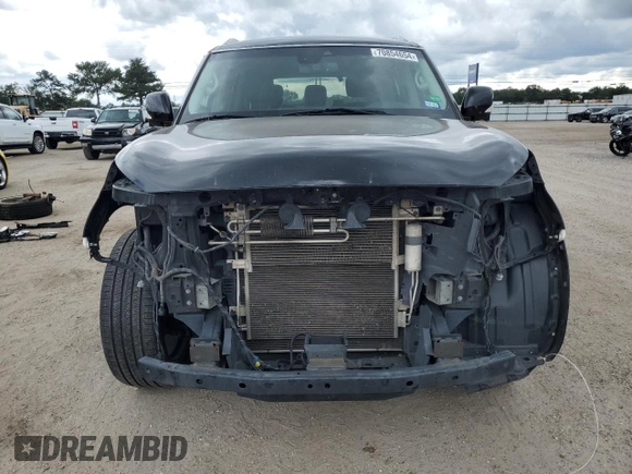 2017 Infiniti QX80 with VIN JN8AZ2ND9H9831199, listed as a Copart auction lot 70854654 with 142,994 mi miles and Salvage Title. Bid and sale history available at carsss.com. Image 5.