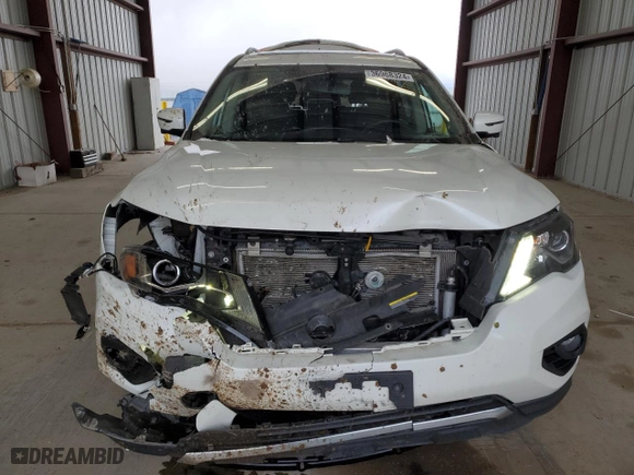 2018 Nissan Pathfinder SV with VIN 5N1DR2MM8JC672481, listed as a Copart auction lot 36968324 with 47,446 mi miles and Salvage Title. Bid and sale history available at carsss.com. Image 5.