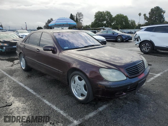 2002 Mercedes-Benz S 430 with VIN WDBNG70J32A302767, listed as a Copart auction lot 48614205 with Not provided miles and Clean title. Bid and sale history available at DreamBid. Image 4.