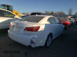 2012 Lexus IS 250 with VIN JTHCF5C29C5056384, listed as a Copart auction lot 58267200 with 104,854 mi miles and Salvage Title. Bid and sale history available at DreamBid. Image 4.