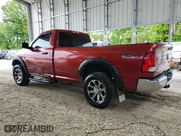 2012 Ram 1500 Tradesman with VIN 3C6JD7DT1CG194664, listed as a Copart auction lot 55209915 with 158,592 mi miles and Salvage title. Bid and sale history available at DreamBid. Image 2.
