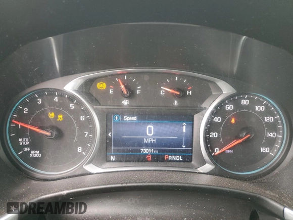 2020 Chevrolet Equinox LT z VIN 2GNAXJEV9L6129206, wystawiony jako Copart lot #49476475 z przebiegiem 73 011 mil mil oraz Szkoda całkowita • Salvage title. Historia ofert i sprzedaży dostępna na DreamBid. Obrazek 9.