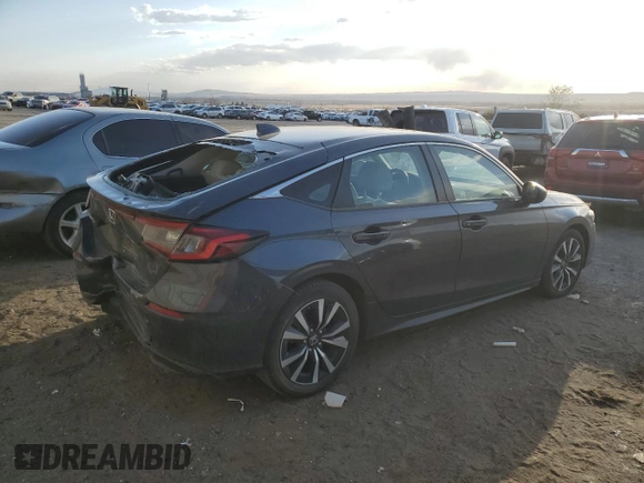 2022 Honda Civic EX-L z VIN 19XFL1H74NE019660, wystawiony jako Copart lot #50934285 z przebiegiem 24 786 mil mil oraz Szkoda całkowita • Salvage title. Historia ofert i sprzedaży dostępna na DreamBid. Obrazek 3.