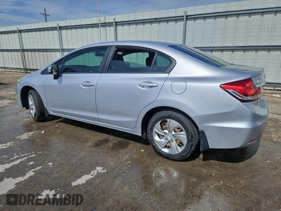 2015 Honda Civic LX with VIN 2HGFB2F57FH526604, listed as a Copart auction lot 53950585 with Not Provided miles and Clean Title. Bid and sale history available at DreamBid. Image 2.