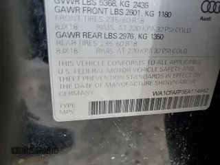 2014 Audi Q5 Premium z VIN WA1CFAFP3EA114642, wystawiony jako Copart lot #51740265 z przebiegiem 129 196 mil mil oraz Szkoda całkowita • Salvage title. Historia ofert i sprzedaży dostępna na DreamBid. Obrazek 16.