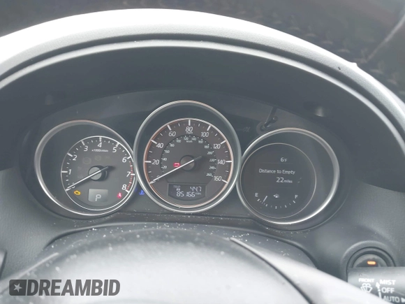 2016 Mazda CX-5 Grand Touring with VIN JM3KE4DY2G0913412, listed as a IAAI auction lot 41616132 with 85,166 mi miles. Bid and sale history available at carsss.com. Image 7.