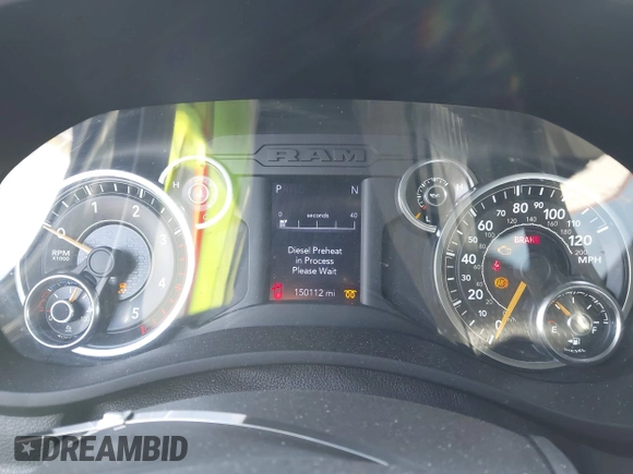 2021 Ram 2500 Big Horn with VIN 3C6UR5DL8MG653404, listed as a IAAI auction lot 42029002 with 150,112 mi miles and . Bid and sale history available at DreamBid. Image 7.