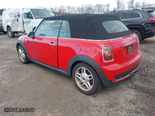 2010 MINI Cooper Convertible S with VIN WMWMS3C58ATY09229, listed as a IAAI auction lot 42055305 with 142,396 mi miles. Bid and sale history available at carsss.com. Image 3.
