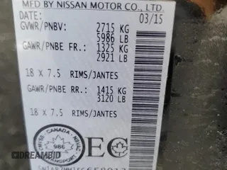 2015 Nissan Pathfinder SL with VIN 5N1AR2MM1FC658013, listed as a Copart auction lot 52911255 with 125,073 mi miles and Salvage title. Bid and sale history available at DreamBid. Image 13.