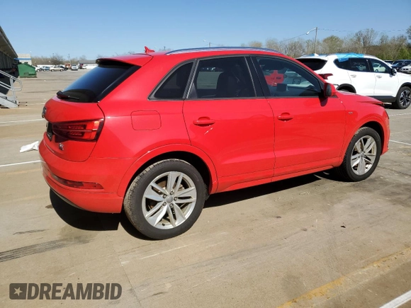 2018 Audi Q3 Premium with VIN WA1ECCFS7JR030191, listed as a Copart auction lot 52541035 with 82,903 mi miles and Salvage title. Bid and sale history available at DreamBid. Image 3.