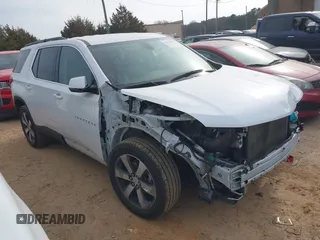 2021 Chevrolet Traverse LT z VIN 1GNERHKW8MJ105162, wystawiony jako IAAI lot #41437189 z przebiegiem 72 722 mil mil oraz . Historia ofert i sprzedaży dostępna na DreamBid. Obrazek 1.