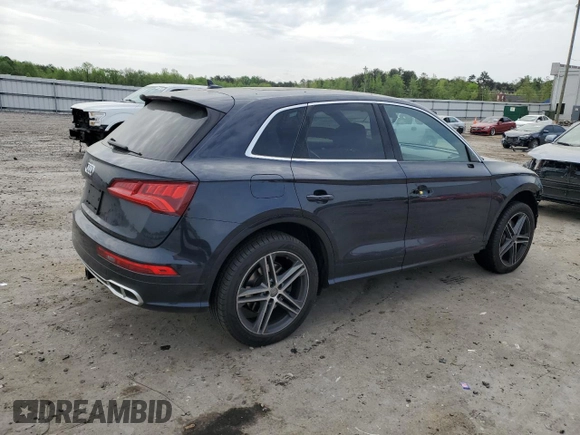 2020 Audi SQ5 Premium Plus with VIN WA1B4BFYXL2002721, listed as a Copart auction lot 54178255 with 61,051 mi miles and Salvage Title. Bid and sale history available at DreamBid. Image 3.