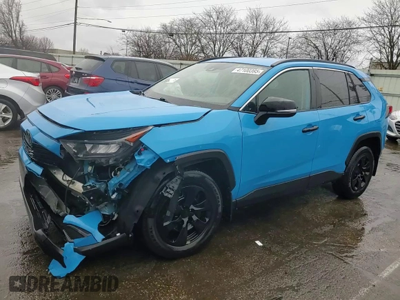 2019 Toyota RAV4 LE with VIN 2T3K1RFV6KW035136, listed as a Copart auction lot 47100395 with 88,568 mi miles and Salvage Title. Bid and sale history available at carsss.com. Image 11.