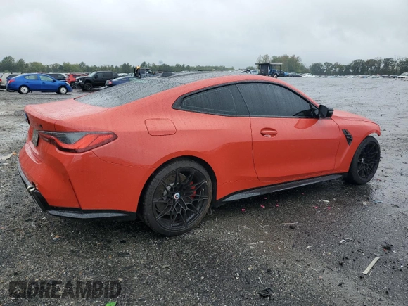2024 BMW M4 Competition xDrive with VIN WBS43AZ09RCN92164, listed as a Copart auction lot 71997664 with 9,970 mi miles and Salvage Title. Bid and sale history available at carsss.com. Image 3.