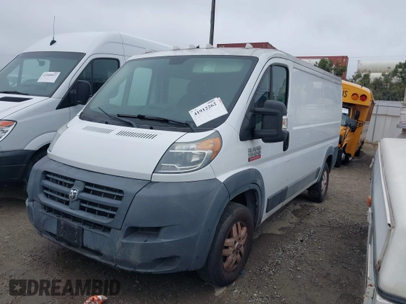 2016 Ram ProMaster Cargo with VIN 3C6TRVAG2GE107345, listed as a IAAI auction lot 41912262 with 130,368 mi miles and . Bid and sale history available at DreamBid. Image 17.