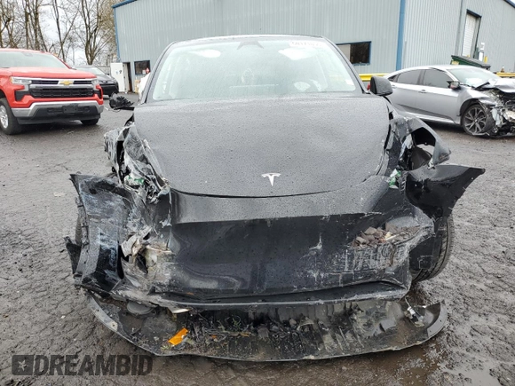 2024 Tesla Model Y Long Range with VIN 7SAYGDEE2RF131085, listed as a Copart auction lot 50171055 with Not Provided miles and Salvage Title. Bid and sale history available at DreamBid. Image 5.