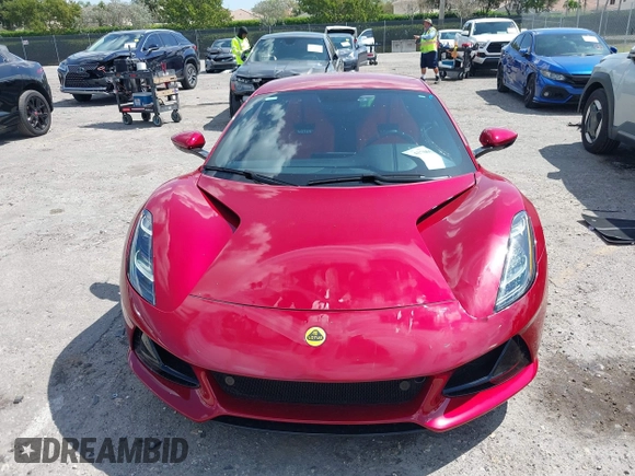 2024 Lotus Emira First Edition z VIN SCCLEKAX6RHA24762, wystawiony jako IAAI lot #41706519 z przebiegiem 720 mil mil oraz . Historia ofert i sprzedaży dostępna na DreamBid. Obrazek 12.