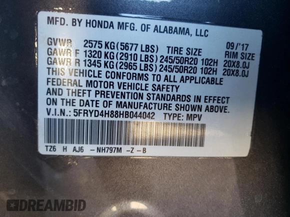 2017 Acura MDX Advance with VIN 5FRYD4H88HB044042, listed as a Copart auction lot 76552514 with 77,475 mi miles and Salvage title. Bid and sale history available at DreamBid. Image 14.