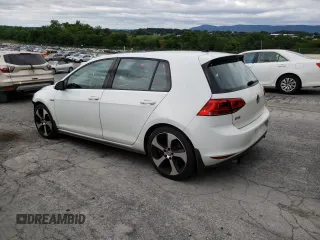 2017 Volkswagen Golf GTI Autobahn with VIN 3VW547AU7HM030011, listed as a Copart auction lot 61709814 with 43,693 mi miles and Salvage Title. Bid and sale history available at carsss.com. Image 2.