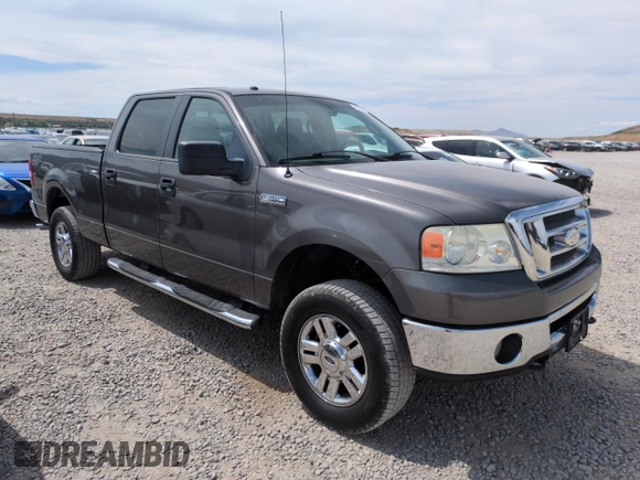 2007 Ford F-150 XLT with VIN 1FTPW14V97KD18755, listed as a Copart auction lot 59716275 with 163,029 mi miles and Clean title. Bid and sale history available at DreamBid. Image 4.