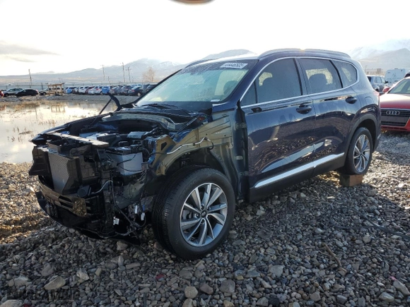 2019 Hyundai Santa Fe SEL with VIN 5NMS33AD1KH111274, listed as a Copart auction lot 44446505 with 33,393 mi miles and Salvage Title. Bid and sale history available at carsss.com. Image 1.
