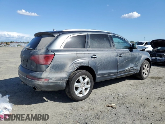 2015 Audi Q7 Premium z VIN WA1CGAFE1FD011120, wystawiony jako Copart lot #52003715 z przebiegiem 192 159 mil mil oraz Szkoda całkowita • Salvage title. Historia ofert i sprzedaży dostępna na DreamBid. Obrazek 3.