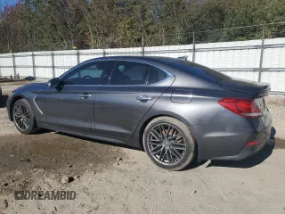 2019 Genesis G70 2.0T Advanced with VIN KMTG44LA5KU015394, listed as a Copart auction lot 81923194 with 128,676 mi miles and Salvage Title. Bid and sale history available at carsss.com. Image 2.
