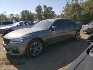 2019 BMW 7 Series 750i xDrive with VIN WBA7F2C50KB239939, listed as a Copart auction lot 71410423 with 52,428 mi miles. Bid and sale history available at carsss.com. Image 1.