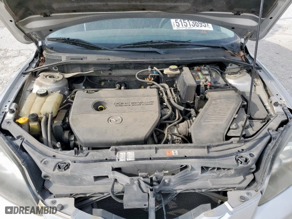 2008 Mazda Mazda3 s Grand Touring with VIN JM1BK343X81787165, listed as a Copart auction lot 51513695 with 186,515 mi miles and Salvage Title. Bid and sale history available at carsss.com. Image 13.