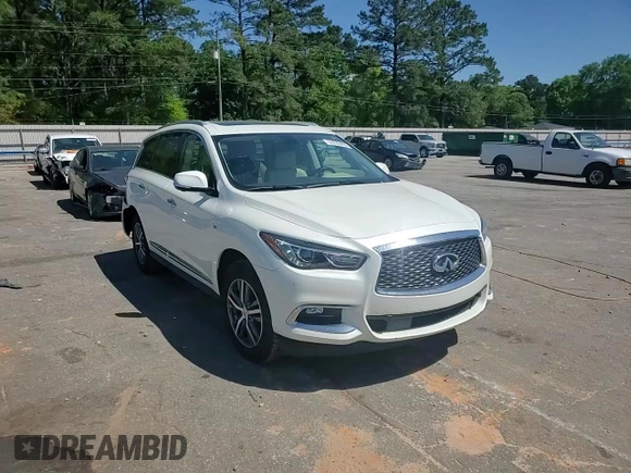 2017 Infiniti QX60 with VIN 5N1DL0MN6HC553949, listed as a Copart auction lot 52230465 with 107,277 mi miles and Salvage Title. Bid and sale history available at carsss.com. Image 14.