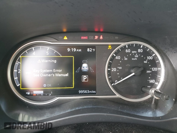 2018 Nissan Kicks S with VIN 3N1CP5CU2JL522298, listed as a Copart auction lot 55402225 with 99,563 mi miles and Salvage title. Bid and sale history available at DreamBid. Image 9.