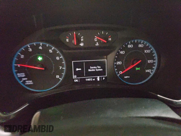 2018 Chevrolet Equinox LT with VIN 2GNAXJEVXJ6275160, listed as a Copart auction lot 44255505 with 114,012 mi miles and Salvage Title. Bid and sale history available at DreamBid. Image 9.