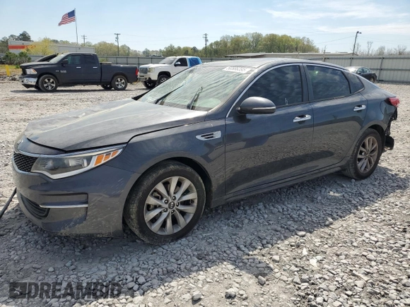 2017 Kia Optima LX with VIN 5XXGT4L36HG132953, listed as a Copart auction lot 50586395 with 139,203 mi miles and Salvage Title. Bid and sale history available at carsss.com. Image 1.