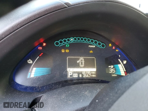2017 Nissan LEAF SL with VIN 1N4BZ0CP9HC301535, listed as a Copart auction lot 69653102 with 45,195 mi miles. Bid and sale history available at carsss.com. Image 9.
