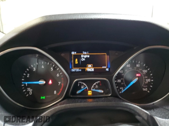 2016 Ford Focus SE with VIN 1FADP3F25GL219154, listed as a Copart auction lot 60468125 with 50,720 mi miles and Salvage title. Bid and sale history available at DreamBid. Image 9.