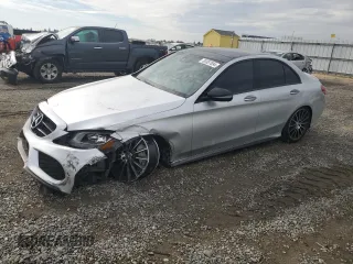 2016 Mercedes-Benz C 300 with VIN 55SWF4JB7GU122428, listed as a Copart auction lot 80307694 with 121,169 mi miles and Salvage title. Bid and sale history available at DreamBid. Image 1.