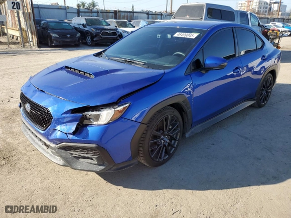 2022 Subaru WRX Limited with VIN JF1VBAL65N9027161, listed as a Copart auction lot 46499045 with 33,934 mi miles and Salvage Title. Bid and sale history available at carsss.com. Image 1.