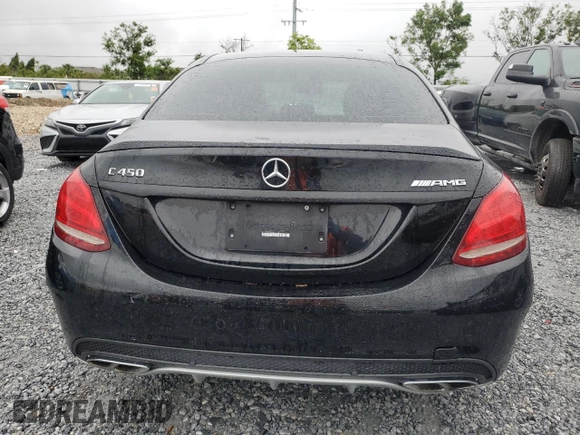 2016 Mercedes-Benz C 450 AMG with VIN 55SWF6EBXGU141562, listed as a Copart auction lot 52255705 with Not Provided miles and Clean Title. Bid and sale history available at carsss.com. Image 6.