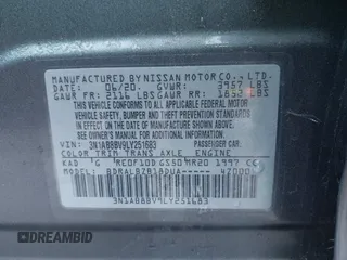 2020 Nissan Sentra S with VIN 3N1AB8BV9LY251683, listed as a IAAI auction lot 41740222 with 67,771 mi miles. Bid and sale history available at carsss.com. Image 9.