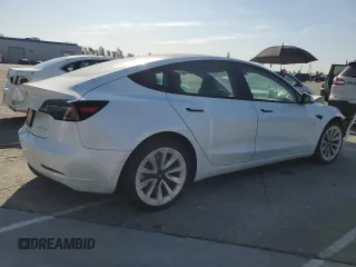 2022 Tesla Model 3 Long Range with VIN 5YJ3E1EB5NF145364, listed as a Copart auction lot 48956045 with 80,485 mi miles and Clean Title. Bid and sale history available at carsss.com. Image 3.