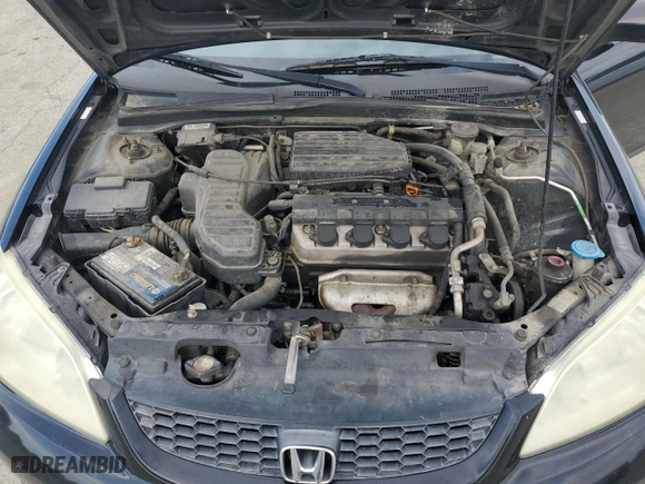 2005 Honda Civic LX with VIN 1HGEM21515L016148, listed as a Copart auction lot 52647115 with 233,014 mi miles and Salvage Title. Bid and sale history available at carsss.com. Image 11.