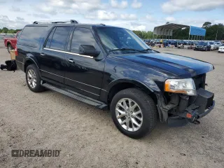 2017 Ford Expedition Max Limited with VIN 1FMJK2AT4HEA55161, listed as a Copart auction lot 62982615 with 153,249 mi miles and Salvage title. Bid and sale history available at DreamBid. Image 4.