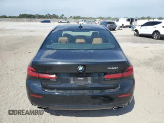 2021 BMW 5 Series 540i with VIN WBA53BJ06MWW96533, listed as a Copart auction lot 48283535 with 65,016 mi miles and Salvage Title. Bid and sale history available at DreamBid. Image 6.