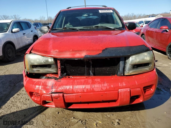 2002 Chevrolet TrailBlazer LS with VIN 1GNDT13S722281272, listed as a Copart auction lot 42205455 with 0 mi miles and Salvage Title. Bid and sale history available at carsss.com. Image 5.