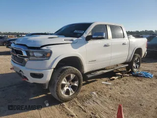 2020 Ram 1500 Laramie with VIN 1C6RREJT0LN406765, listed as a Copart auction lot 47829325 with 97,329 mi miles and Salvage title. Bid and sale history available at DreamBid. Image 1.