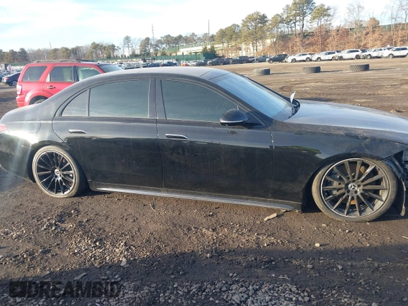 2023 Mercedes-Benz S 500 with VIN W1K6G6DBXPA188654, listed as a IAAI auction lot 41378553 with 31,580 mi miles and . Bid and sale history available at DreamBid. Image 13.
