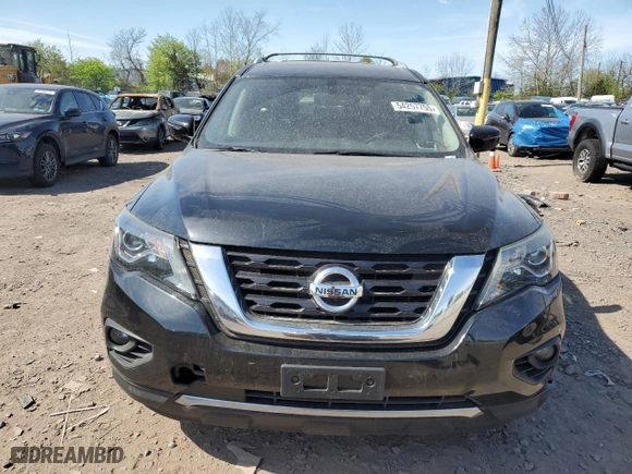 2017 Nissan Pathfinder S with VIN 5N1DR2MM5HC672187, listed as a Copart auction lot 54257755 with 114,928 mi miles and Clean Title. Bid and sale history available at carsss.com. Image 5.