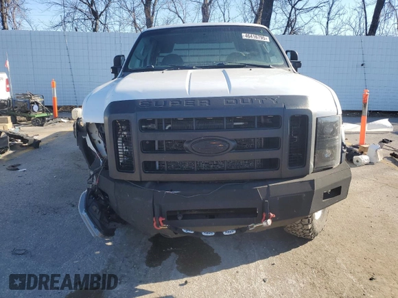 2008 Ford Super Duty F-250 SRW XL with VIN 1FTSX21Y68ED99497, listed as a Copart auction lot 46416795 with 0 mi miles and Salvage Title. Bid and sale history available at carsss.com. Image 5.