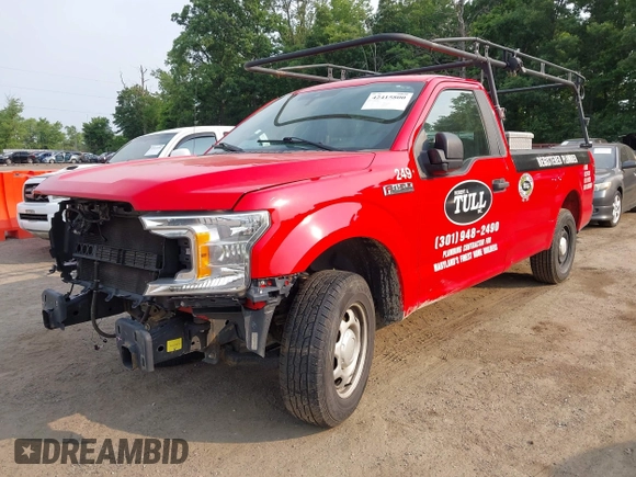2019 Ford F-150 XL with VIN 1FTMF1CBXKKD80040, listed as a IAAI auction lot 42415800 with 160,431 mi miles and . Bid and sale history available at DreamBid. Image 2.